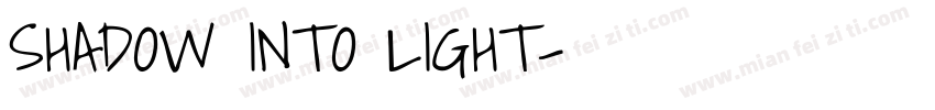 SHADOW INTO LIGHT字体转换